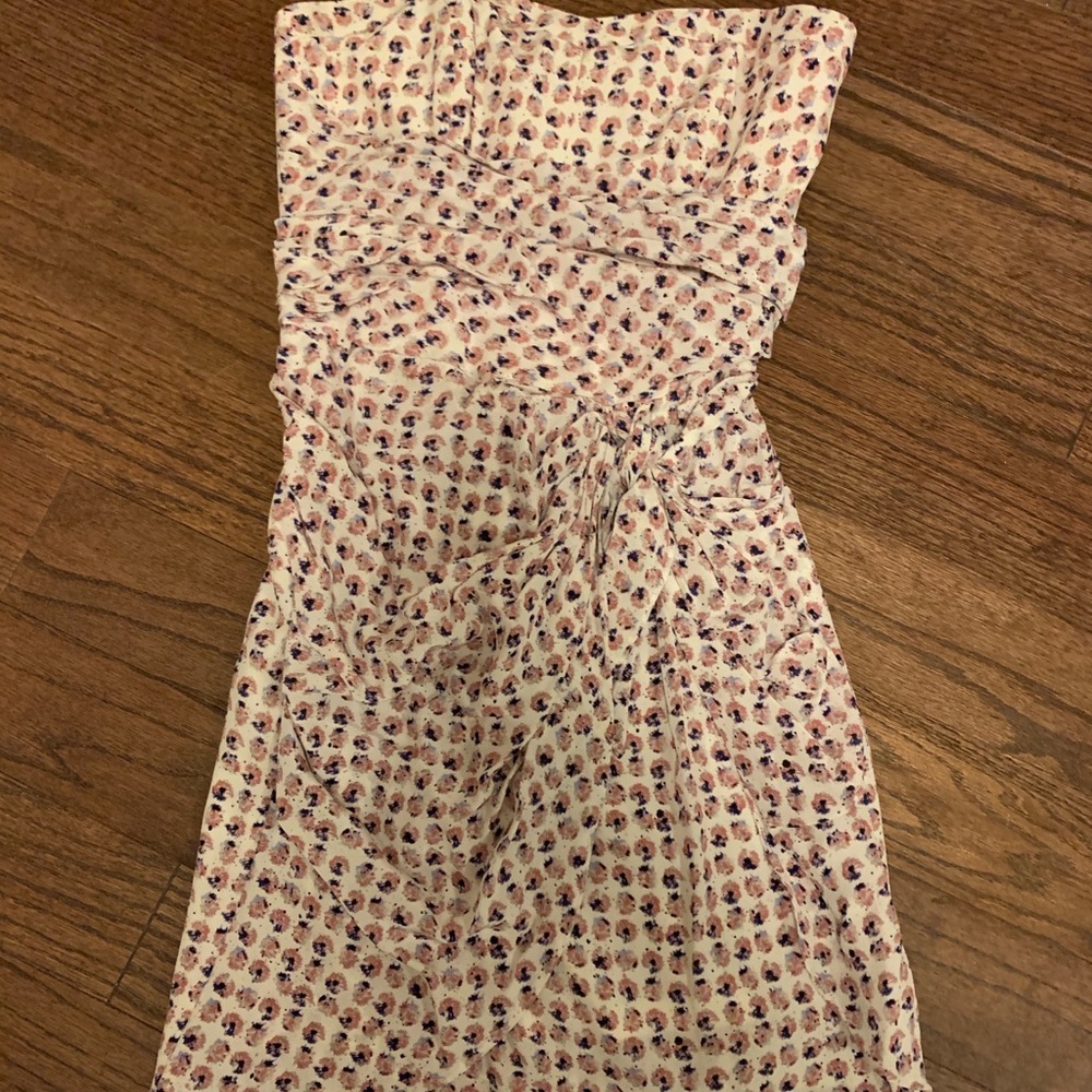 Club Monaco Solk strapless dress